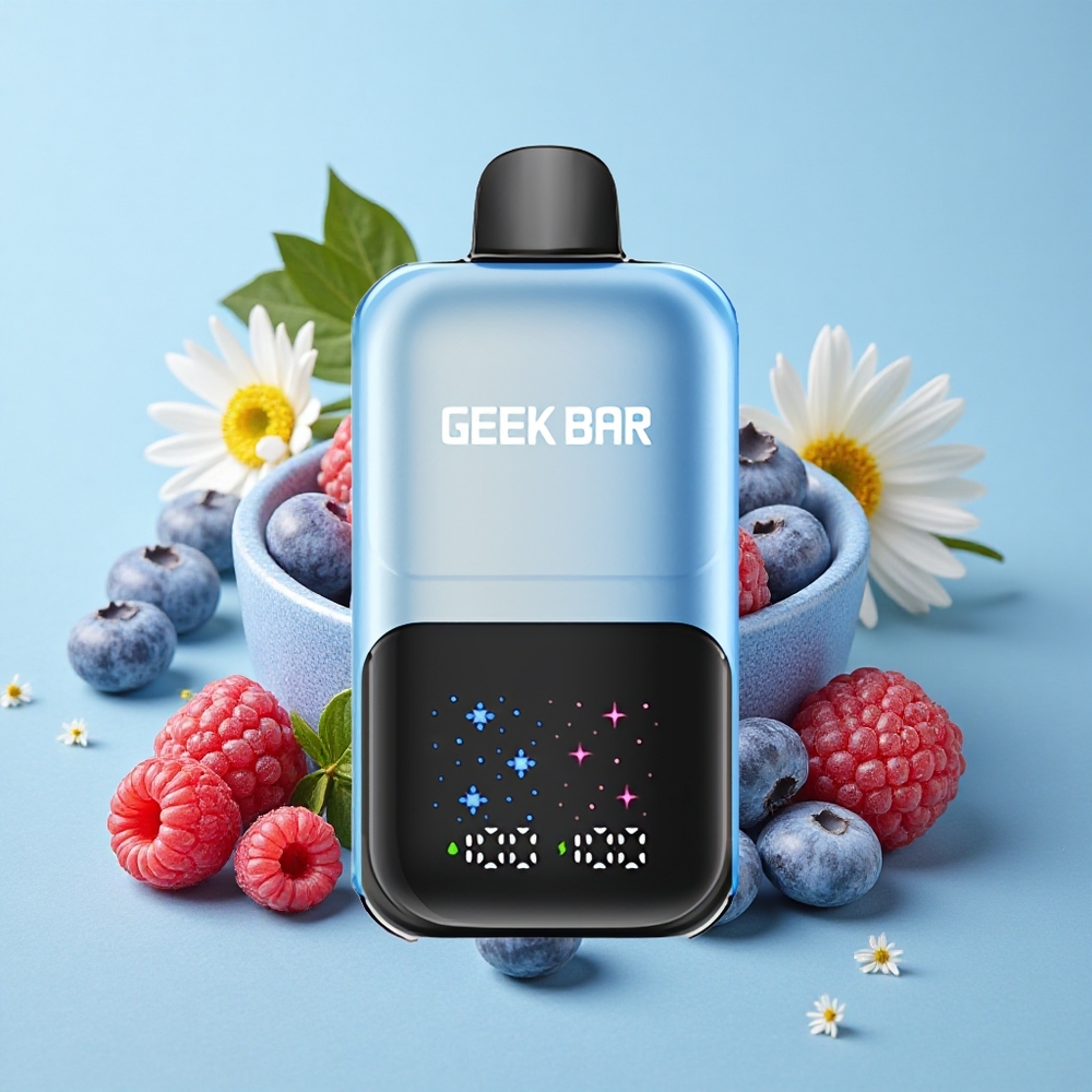 GEEK BAR 2GO Two Series 50000 Pufuri Afină Zmeură Gheață Romania vape wholesale Ecran Mare Interactiv