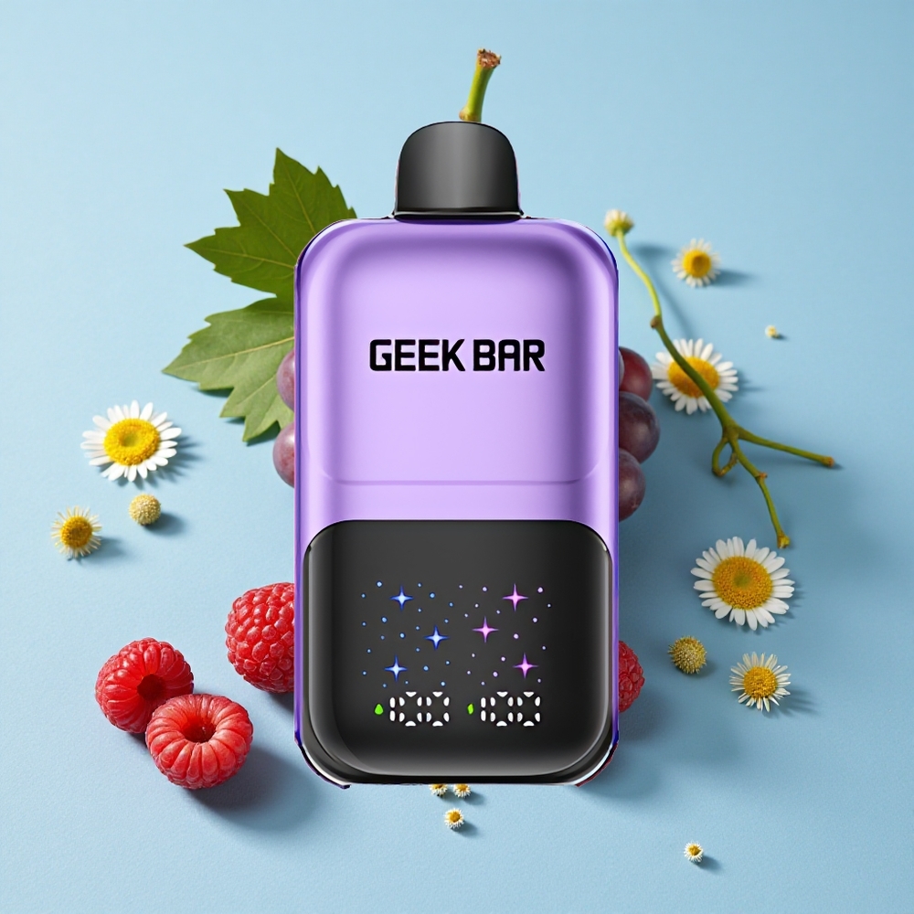 GEEK BAR 2GO Two Series 50000 Pufuri Coacăză  Struguri Romania vape wholesale Ecran Mare Interactiv