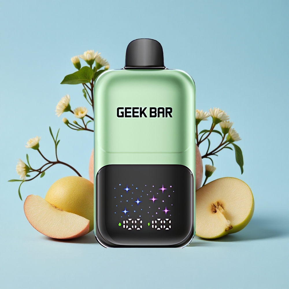 GEEK BAR 2GO Two Series 50000 Pufuri Double Măr AB Romania vape wholesale Cu Ecran Mare Interactiv și Reîncărcabil