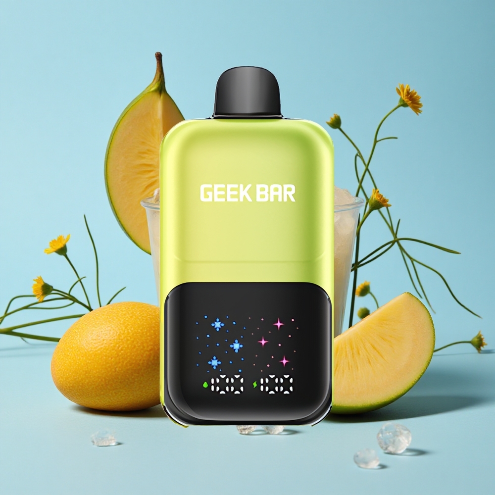 GEEK BAR 2GO Two Series 50000 Pufuri Mango Gheață Romania vape wholesale cu Ecran Interactiv și Reîncărcabil