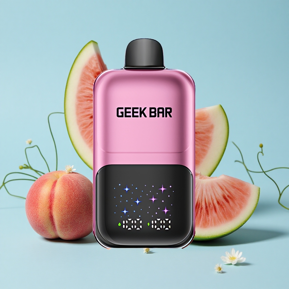 GEEK BAR 2GO Two Series 50000 Pufuri piersică  pepene galben Romania vape wholesale cu ecran interactiv și baterie reîncărcabilă