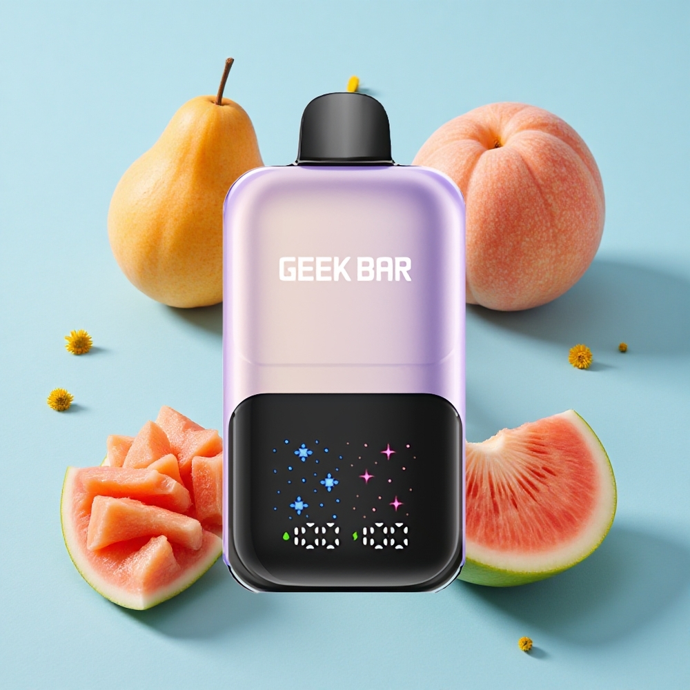 GEEK BAR 2GO Two Series 50000 Pufuri piersică mango pepene gheață Romania vape wholesale Ecran interactiv