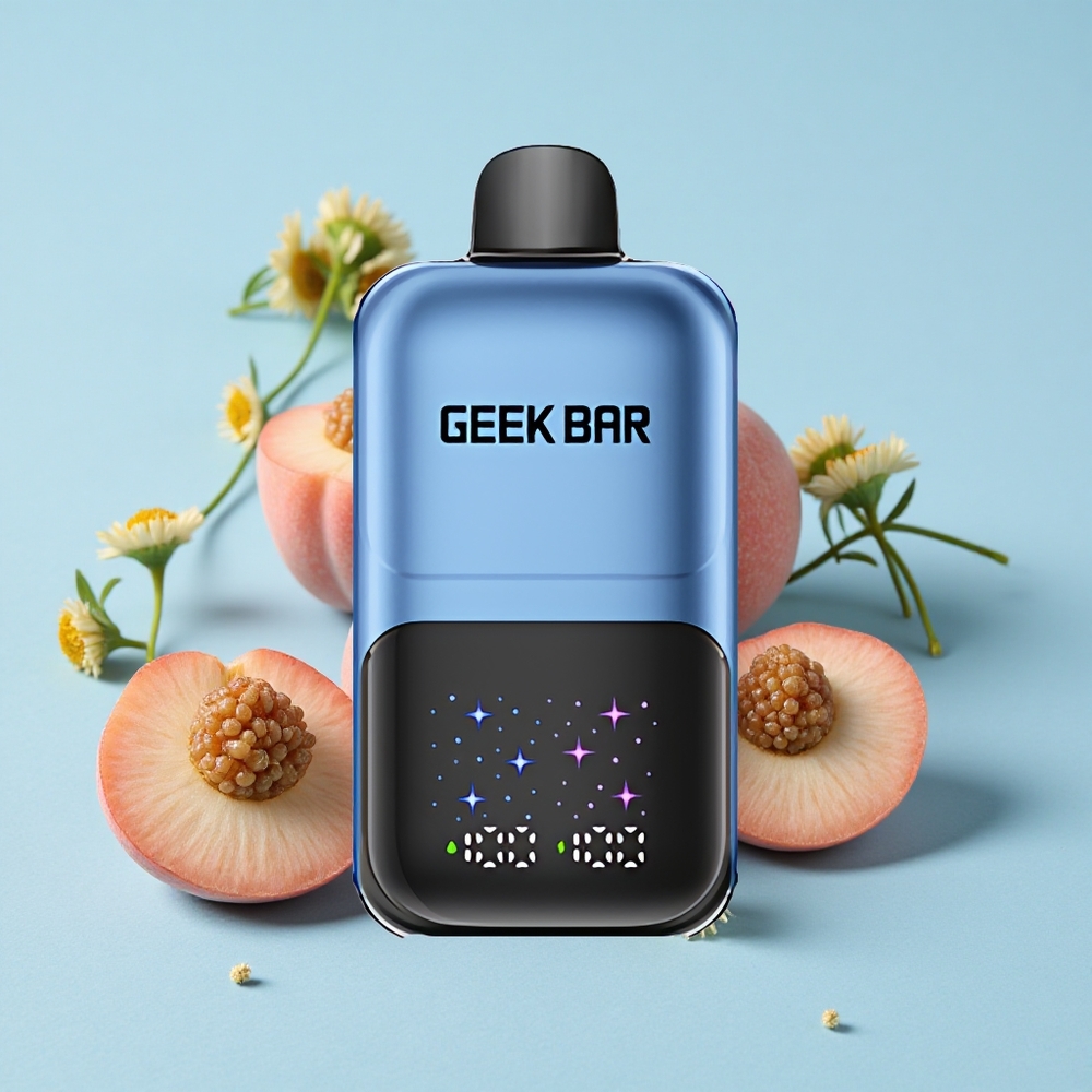 GEEK BAR 2GO Two Series 50000 Pufuri piersică și fructe de pădure Romania vape wholesale Dual Tanks 20ml