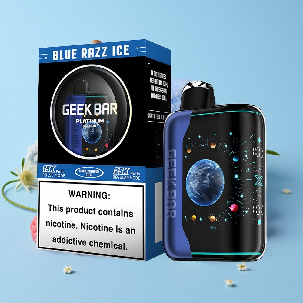GEEK BAR Platinum Edition 25000 Pufuri Afine Zăpadă Albastră Romania vape wholesale Încărcare Rapidă USB-C