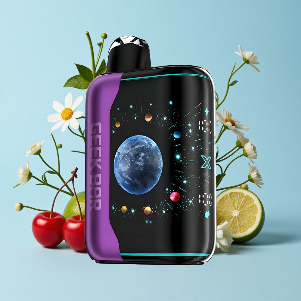 GEEK BAR Platinum Edition 25000 de Pufuri Coacăză Cireșă Lămâie Romania vape wholesale Dual Mesh Coil