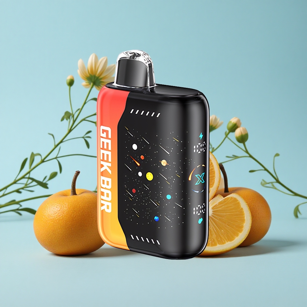 GEEK BAR Pulse X 42K Pufuri Portocală Dragon Romania vape wholesale Ecran 3D curbate Dual Mesh Coil