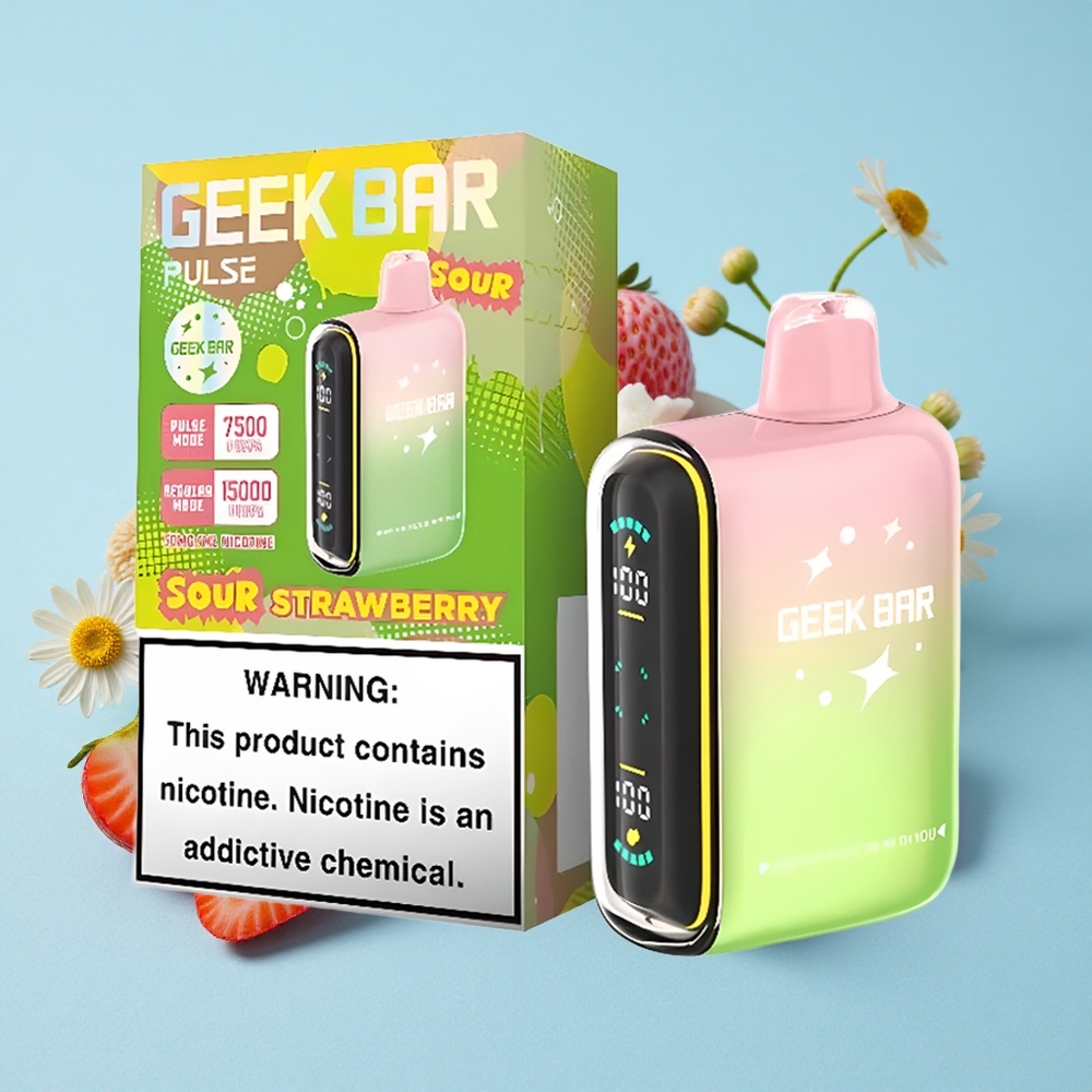 Geek Bar Pulse 15000 Pufuri Sour Edition 16ML Romania vape wholesale cu Ajustare Aerisire