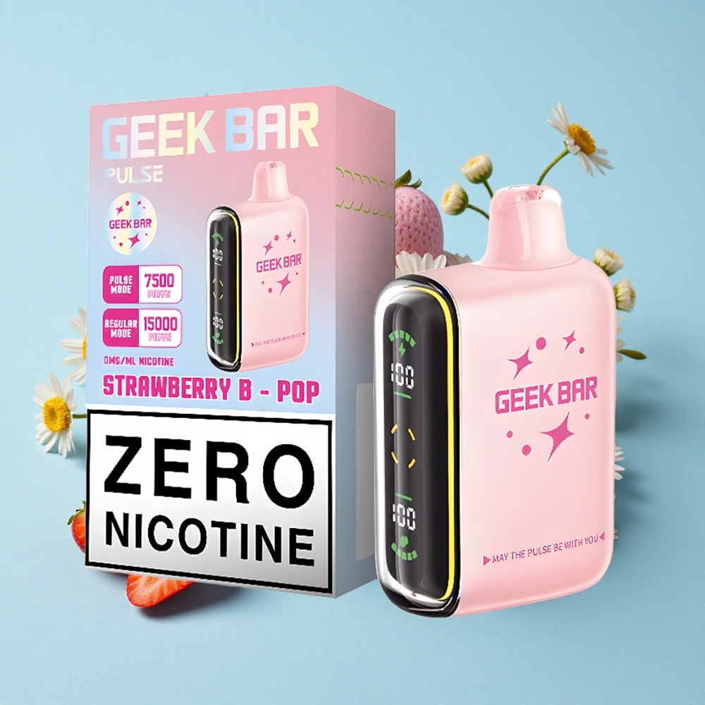 Geek Bar Pulse 15000 de Pufuri Arome Zero Nicotină Romania vape wholesale Capacitate lichid 16ML