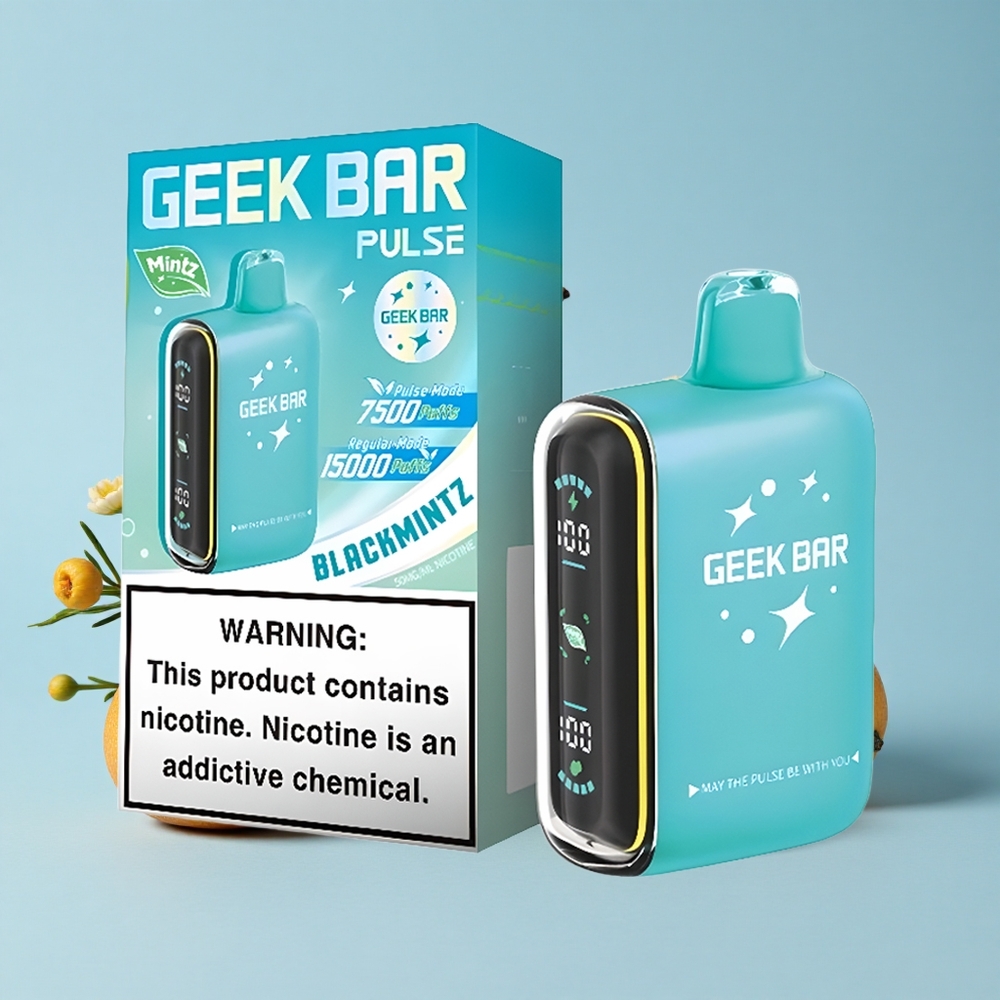 Geek Bar Pulse 15000 de Pufuri Mentă Romania vape wholesale cu 16ML lichid și 5 nicotină