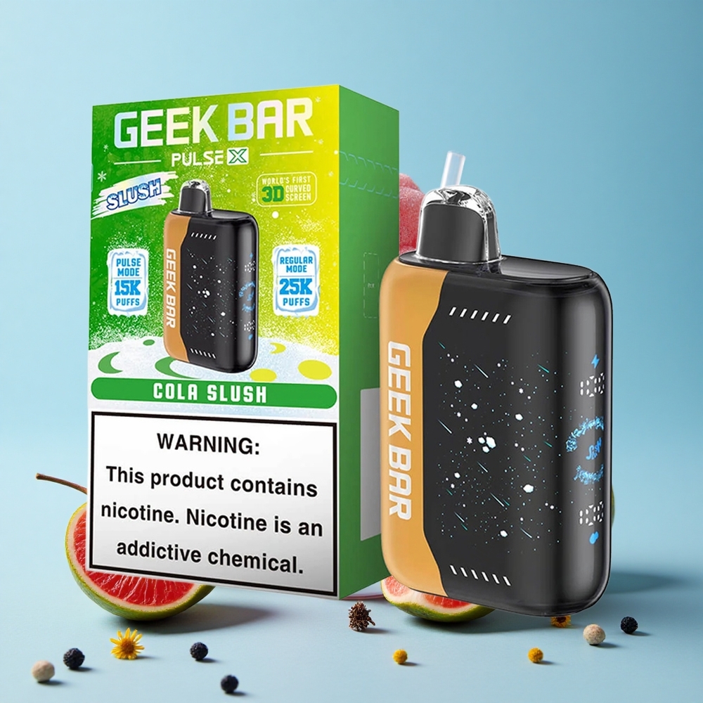 Geek Bar Pulse X 25000 Pufuri Slush Romania vape wholesale cu 18mL Lichid Pre-umplut și Dual Mesh Coil