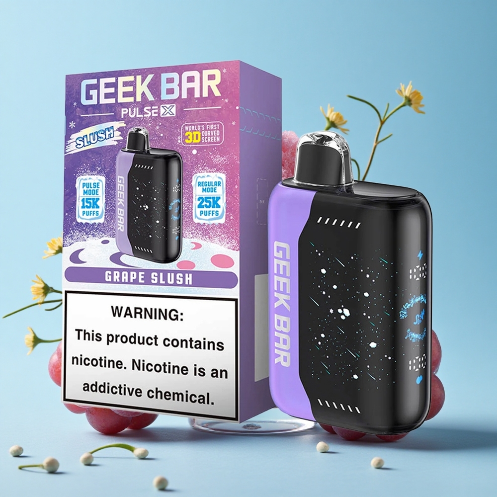 Geek Bar Pulse X 25000 Pufuri Slush Romania vape wholesale cu 18mL Lichid Pre-umplut și Dual Mesh Coil