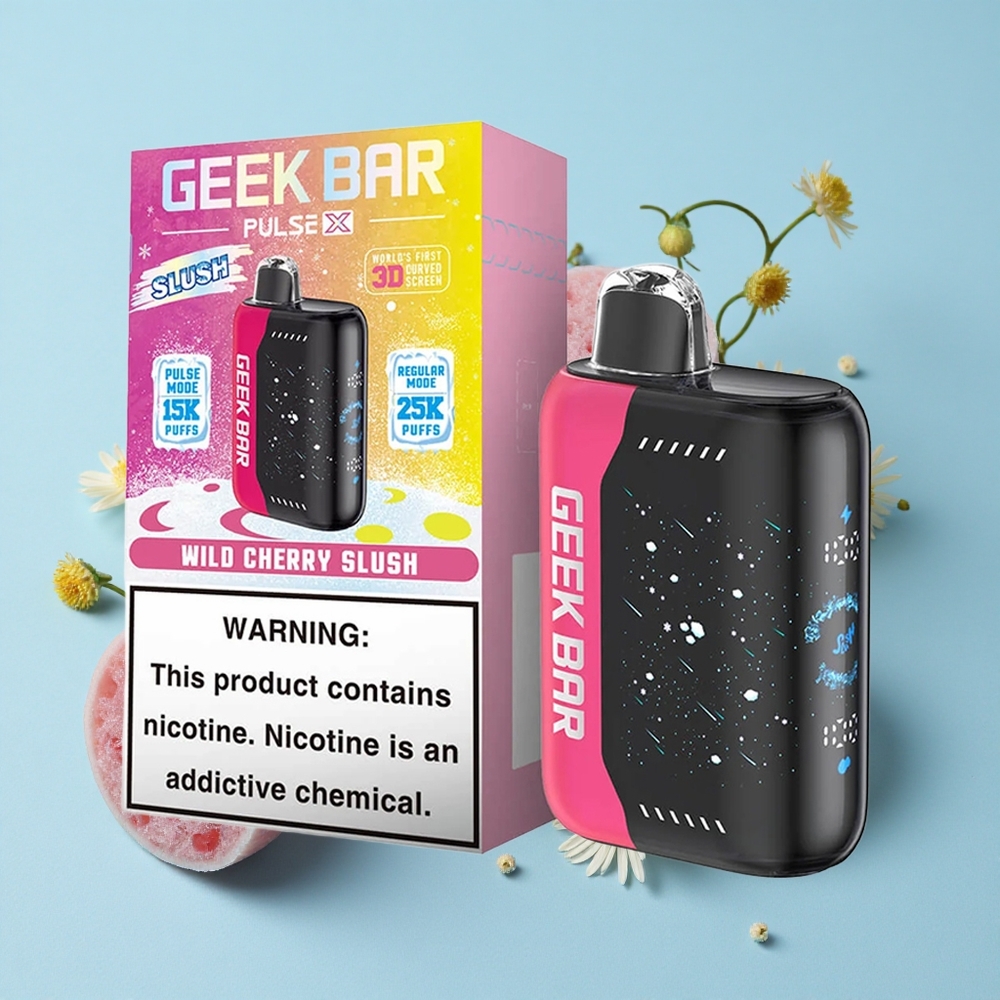 Geek Bar Pulse X 25000 Pufuri Slush Romania vape wholesale cu 18mL Lichid Pre-umplut și Dual Mesh Coil