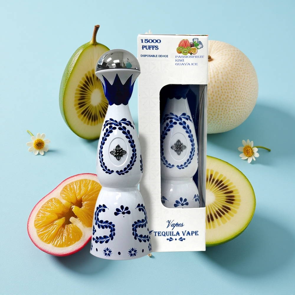 HUMO Azul 15000 Pufuri Aroma de Fructul Pasiunii Kiwi Guava Gheață Romania vape wholesale Reîncărcabil USB-C 500mAh
