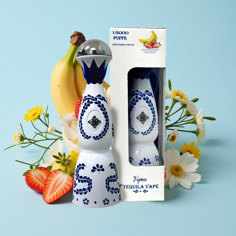 HUMO Azul 15000 Pufuri Capsă Dispozabilă Căpșuni Banane Romania vape wholesale 20mL Rezervor Pre-umplut