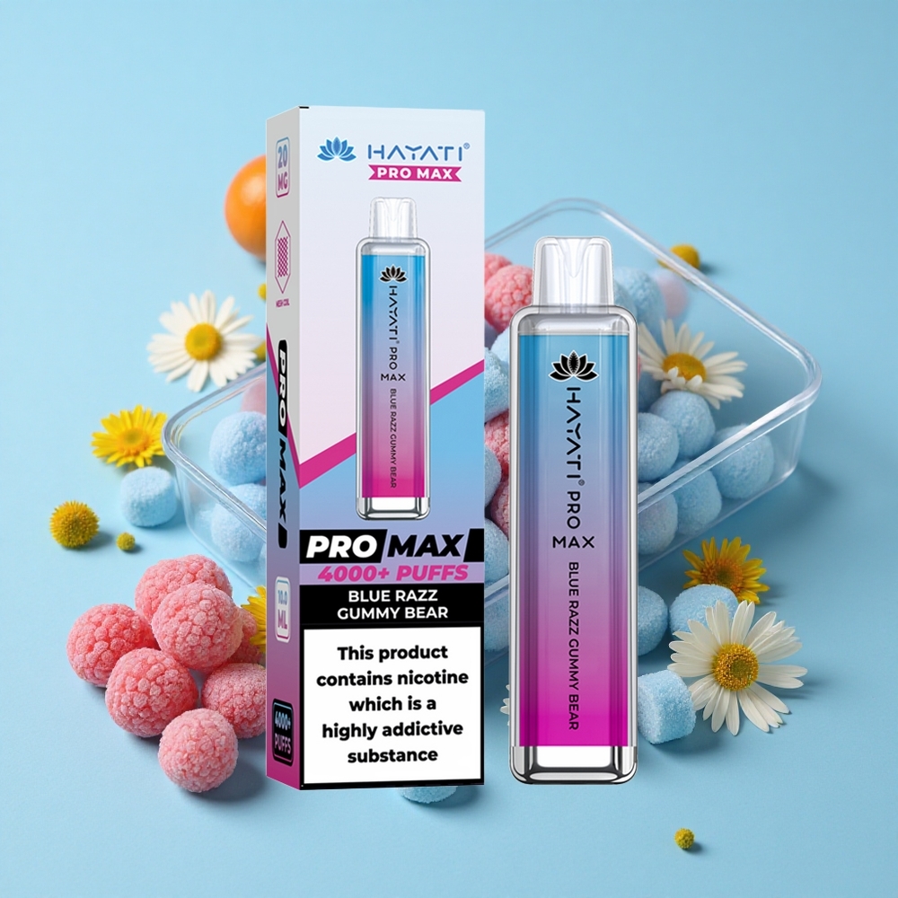 Hayati Pro Max 4000 Pufuri Arome Gummy Bear Afine Romania vape wholesale Dual 11 Ohm Mesh Coil
