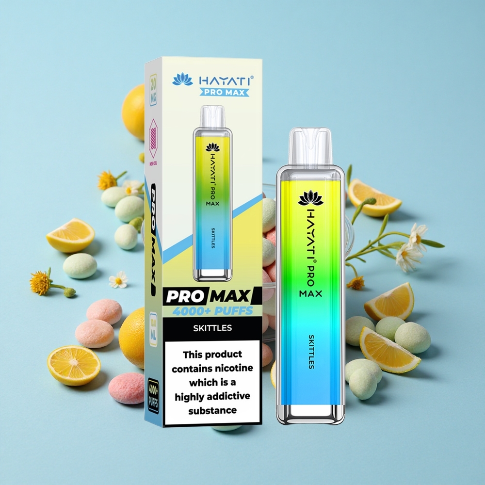 Hayati Pro Max 4000 Pufuri Arome Skittles Romania vape wholesale Dual 11 Ohm Mesh Coil