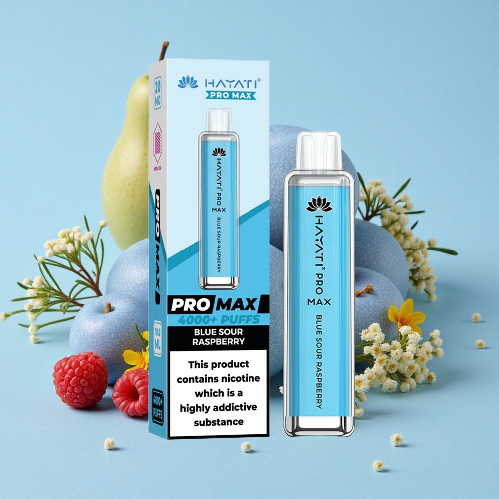 Hayati Pro Max 4000 Pufuri Disposable Vape Afine Aceroase Albastre Romania vape wholesale Dual 11 Ohm Mesh Coil