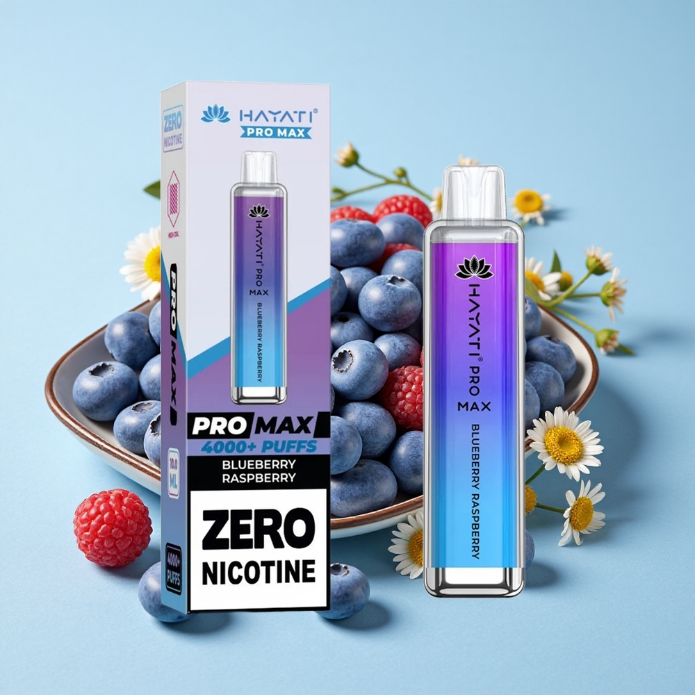 Hayati Pro Max 4000 Pufuri Disposable Vape Afine Zmeura Romania vape wholesale Reîncărcabil LED