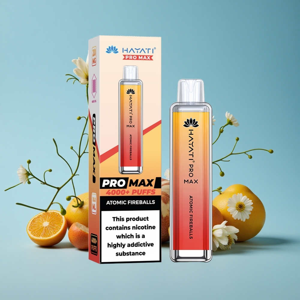 Hayati Pro Max 4000 Pufuri Disposable Vape Bombe de Foc Atomice Romania vape wholesale 2 5 Nicotină Dual 11 Ohm Mesh Coil