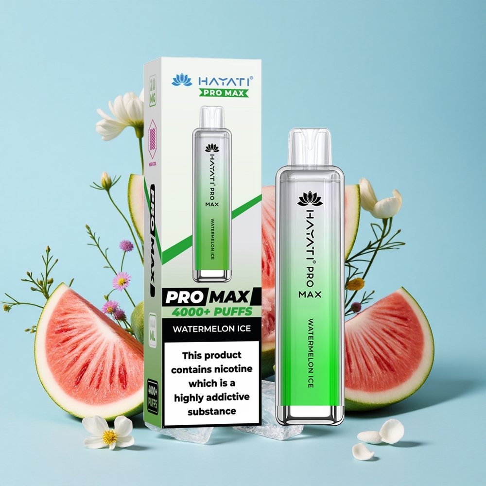 Hayati Pro Max 4000 Pufuri Vape Pepene Gheață Romania vape wholesale Dual 11 Ohm Mesh Coil