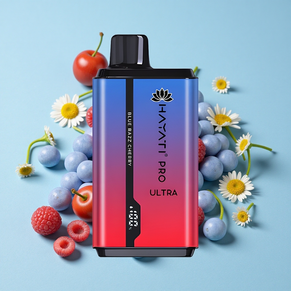 Hayati Pro Ultra 15000 Pufuri Afine Zmeură Albastră Cireș Romania vape wholesale 2 12ml