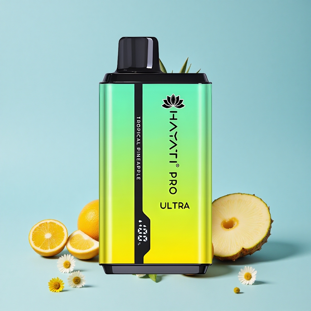 Hayati Pro Ultra 15000 Pufuri Ananas Tropical Romania vape wholesale 2 12ml capacitate lichid