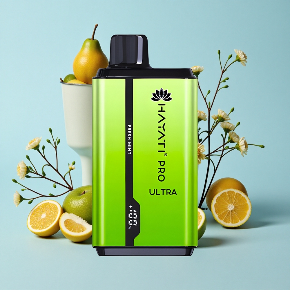 Hayati Pro Ultra 15000 Pufuri Disposable Vape Mentă Proaspătă Romania vape wholesale 2 12ml