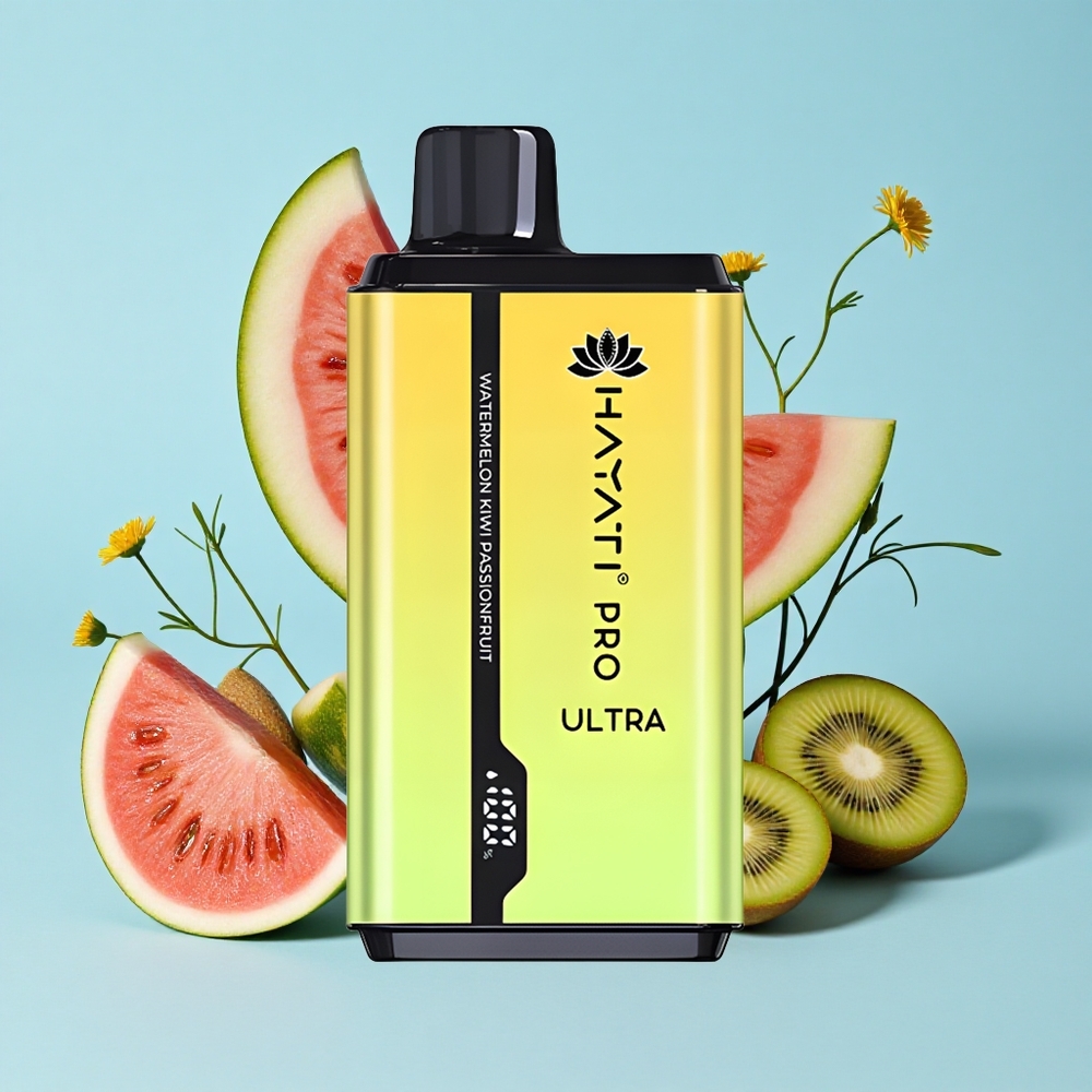 Hayati Pro Ultra 15000 Pufuri Disposable Vape Pepene Verde Kiwi Fruitul Pasiei Romania vape wholesale 2 12ml 2 Nicotină