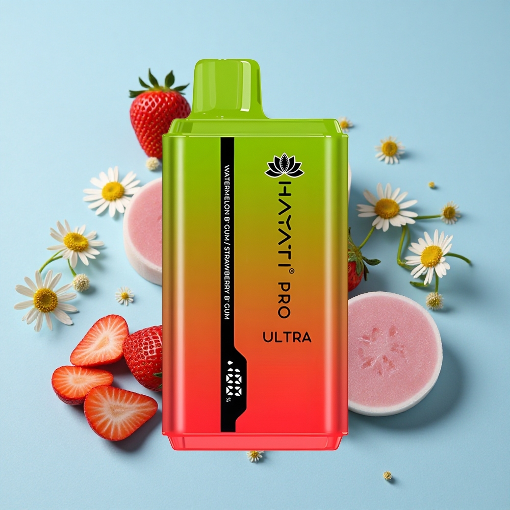 Hayati Pro Ultra 15000 Pufuri Pepene Bubă Gumă Romania vape wholesale 2 12ml 2 Nicotină