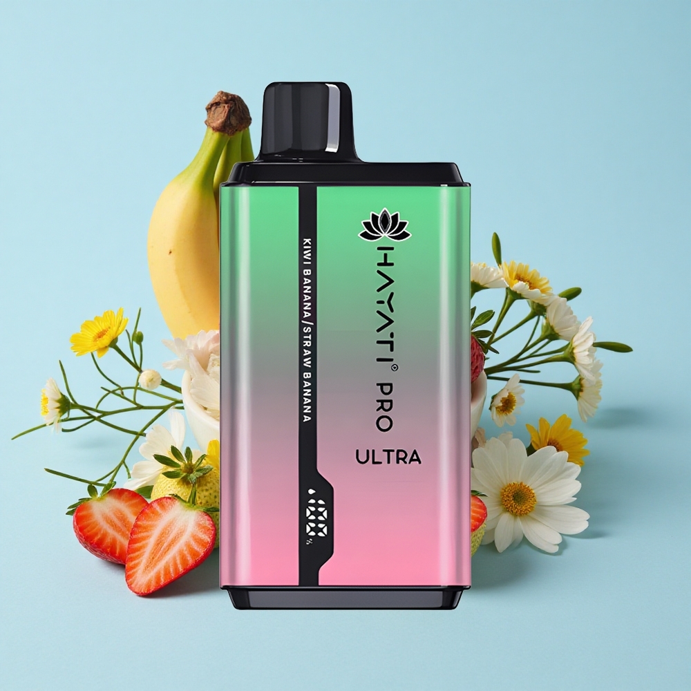 Hayati Pro Ultra 15000 Pufuri Vape Kiwi Banană Romania vape wholesale 2 12ml capacitate lichid