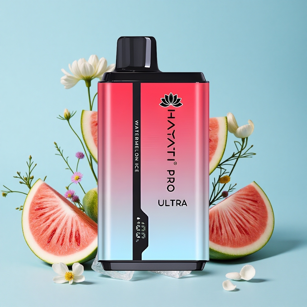 Hayati Pro Ultra 15000 Pufuri Vape Pepene Gheata Romania vape wholesale Capacitate lichid 2 12ml