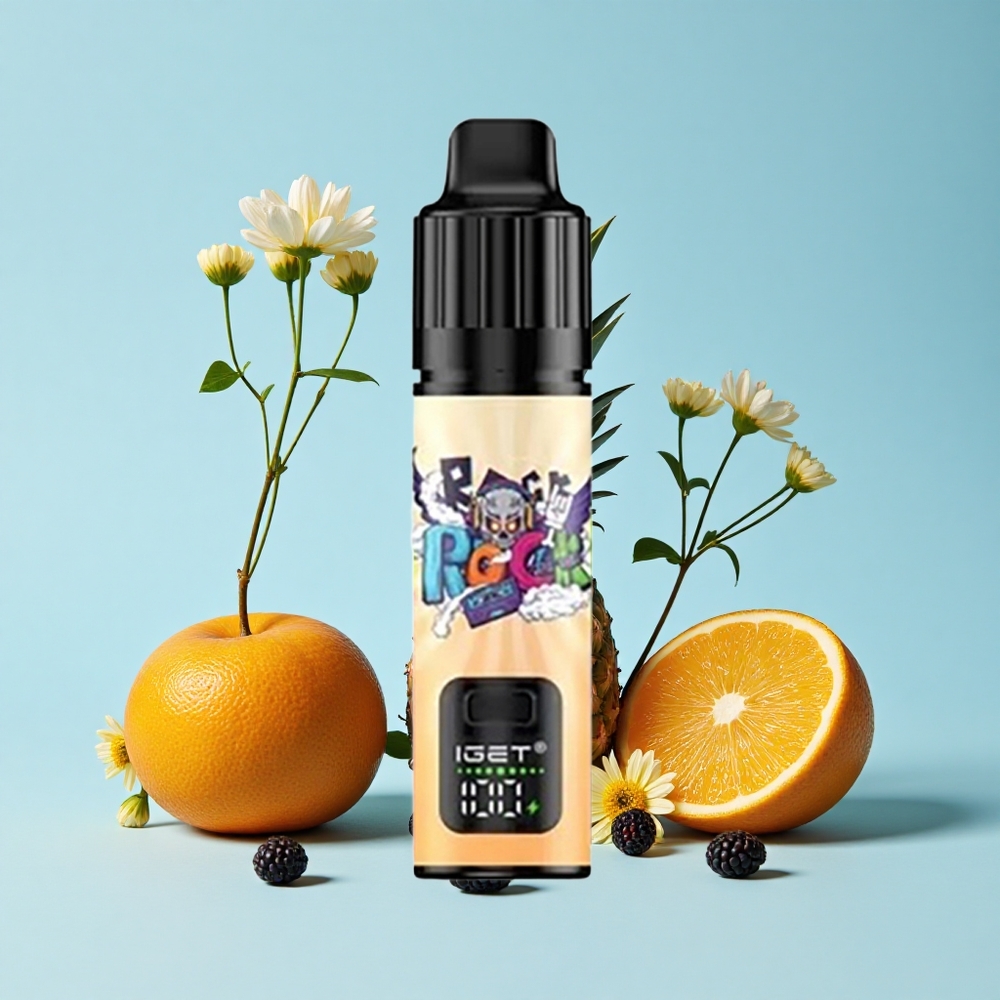 IGET BAR PLUS S3 POD 10000 Pufuri Capsator Dispozabil Aroma Zmeura Ananas Portocala Romania vape wholesale 18ml