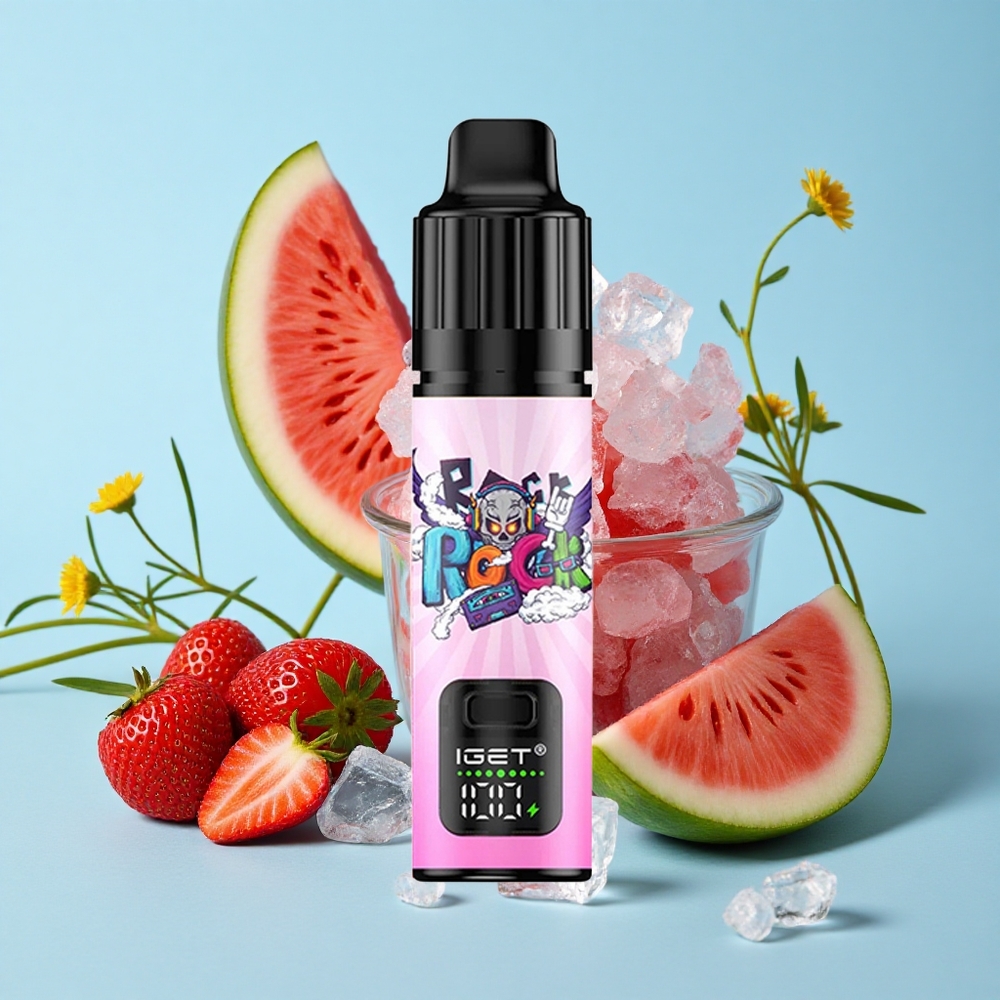 IGET BAR PLUS S3 POD 10000 Pufuri Capsă Disposable Vape Căpșună Pepene Gheață Romania vape wholesale 18 ml lichid