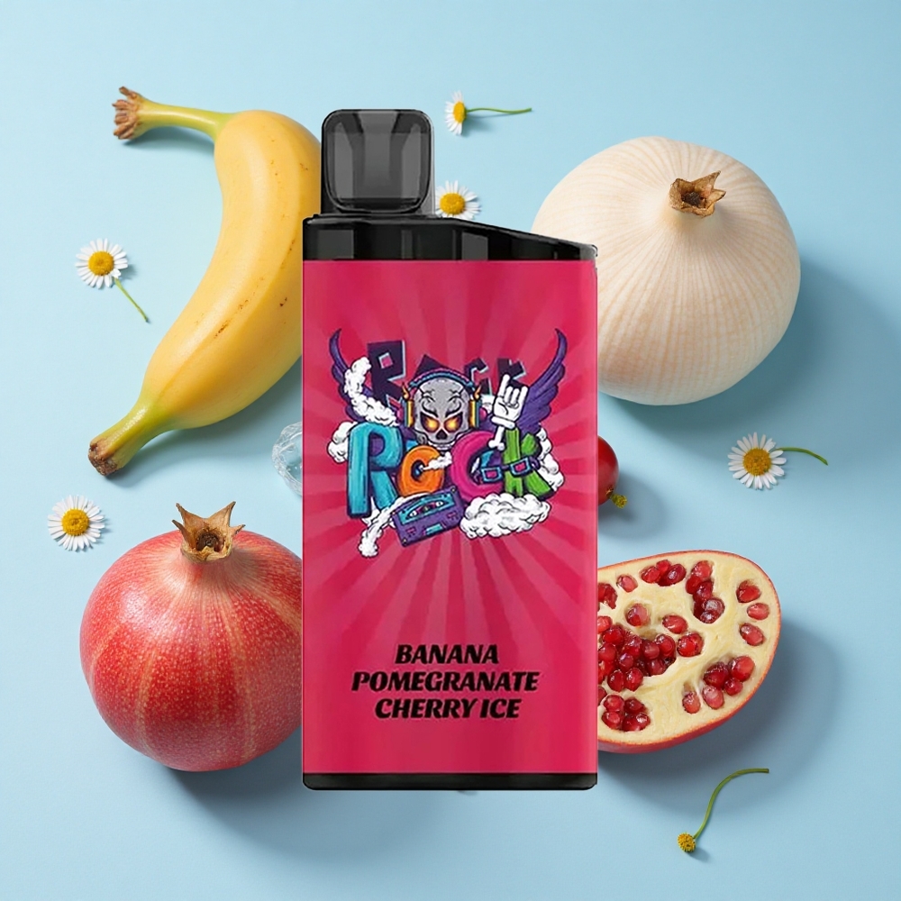 IGET Bar 3500 Pufuri Arome de Banană Rodie și Cireșă Gheață Romania vape wholesale Dimensiuni 413x213x945mm
