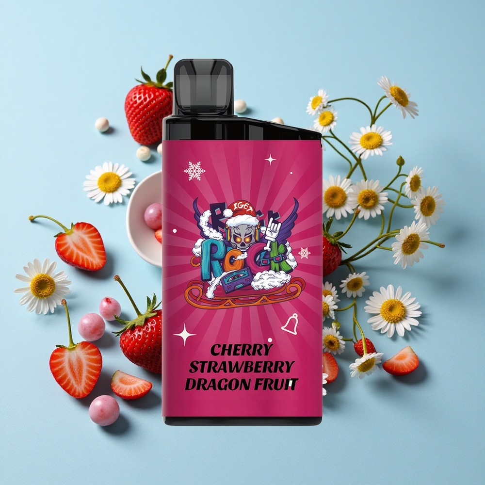 IGET Bar 3500 Pufuri Cireșă Căpșună Fructul Dragon Romania vape wholesale PC+ALU
