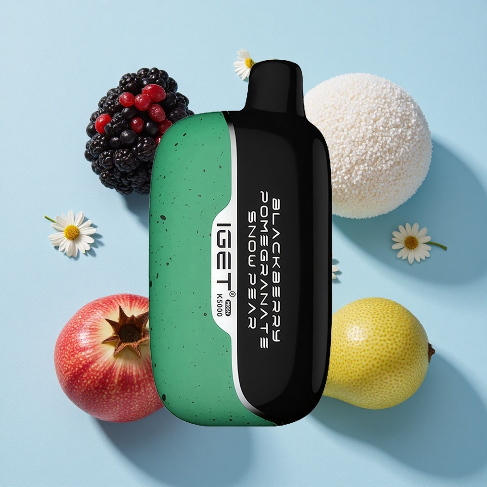 IGET Moon K5000 Pufuri Afine Rodie Par Zăpadă Romania vape wholesale 815 g 5000 Pufuri
