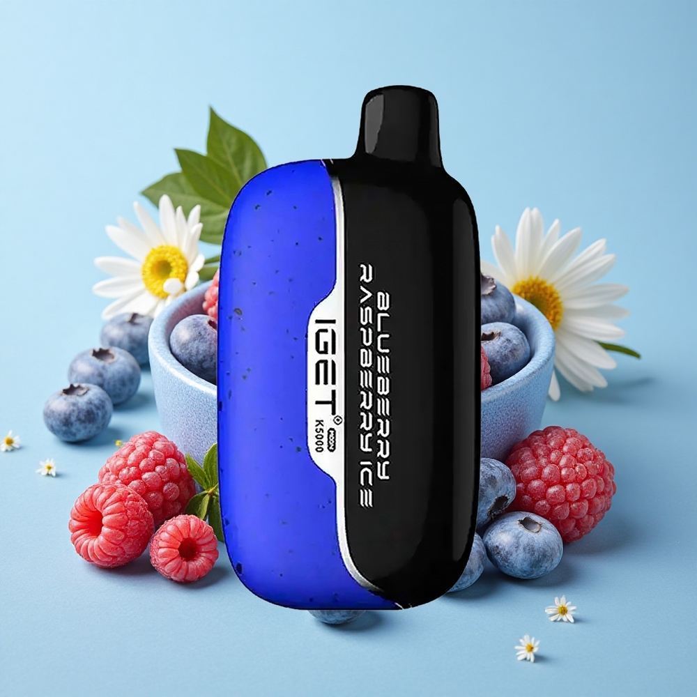 IGET Moon K5000 Pufuri Afumătură de Afine și Zmeură cu Gheață Romania vape wholesale Greutate Netă 815 g