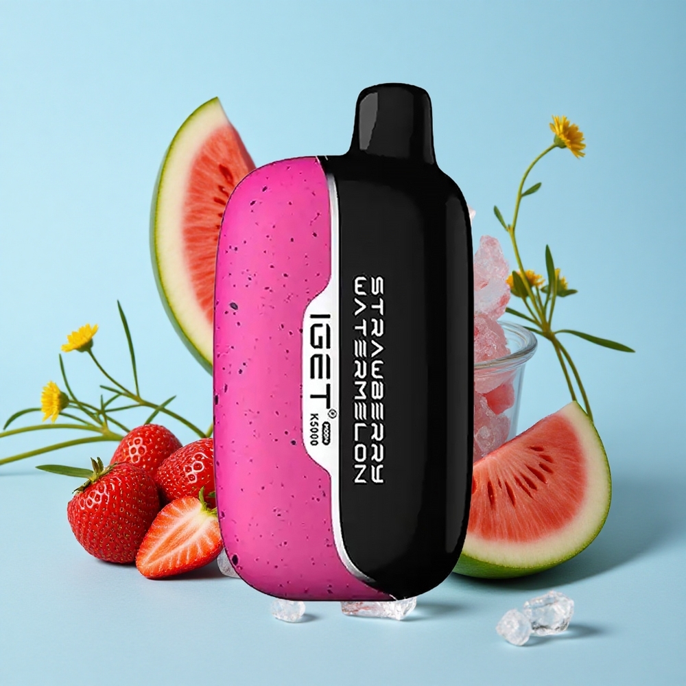 IGET Moon K5000 Pufuri Capsator Dispozabil Capsuni Pepene Verde Gheata Romania vape wholesale Greutate Netă 815 g