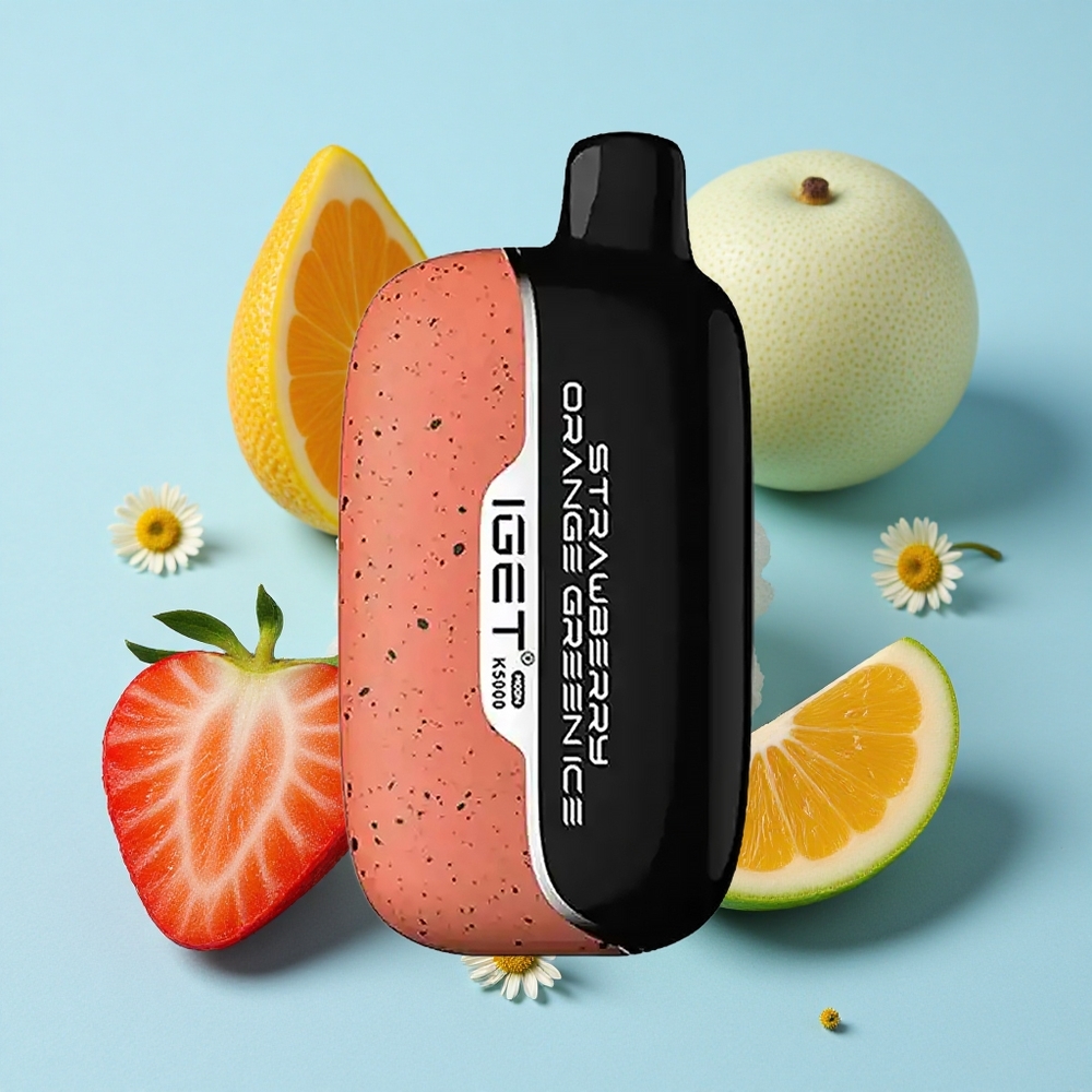IGET Moon K5000 Pufuri Capsuni Portocale Gheață Verde Romania vape wholesale Greutate Netă 815 g