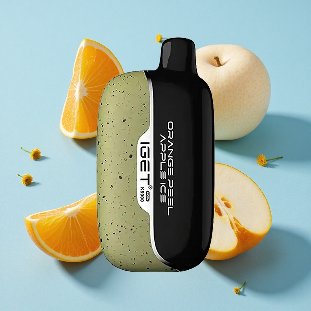 IGET Moon K5000 Pufuri Coajă de Portocale Măr Gheață Romania vape wholesale PC 135 Ohm