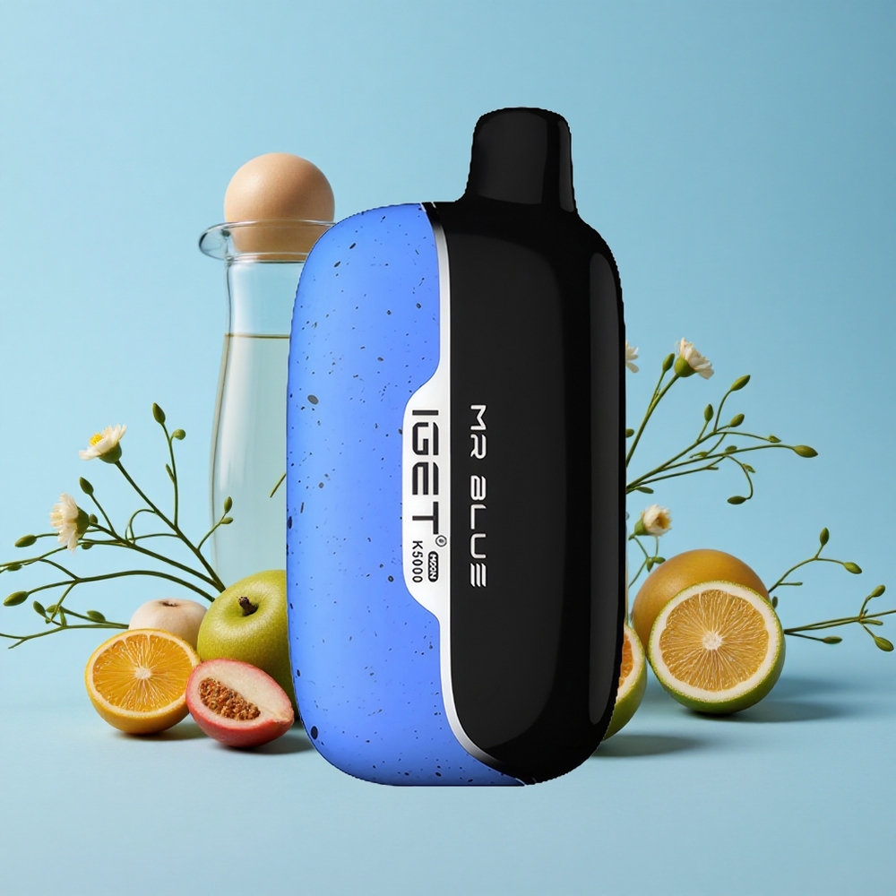 IGET Moon K5000 Pufuri Disposable Vape Domnul Albastru 5000 de Pufuri Romania vape wholesale Dimensiuni 495x253x994 mm