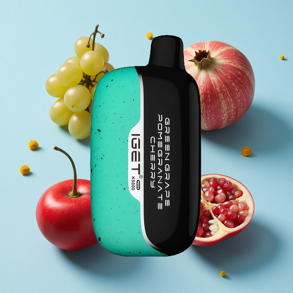 IGET Moon K5000 Pufuri Strugure Verde Rodie Cireșe România vape wholesale Greutate Netă 815 g Dimensiuni 495x253x994 mm