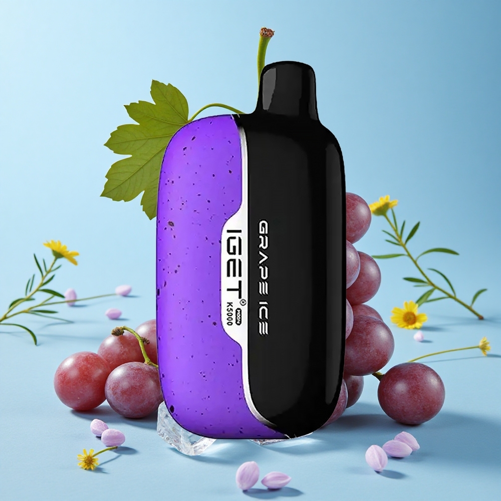 IGET Moon K5000 Pufuri Vape Disposable Aroma de Strugure Înghețat Romania vape wholesale Greutate Netă 815 g