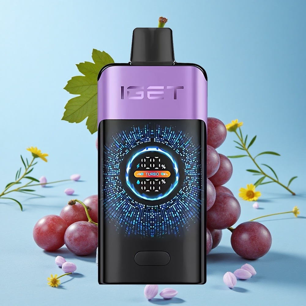 IGET ONE 12000 Pufuri Vape Disposabil Gheață de Struguri Romania vape wholesale Cu Ecran Color Curbat Mare