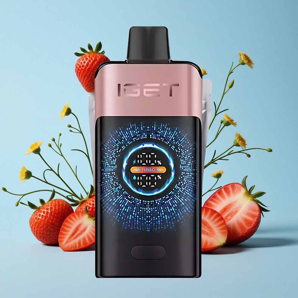 IGET ONE 12000 Pufuri Vape Disposable Capsuni Chupa Chups Romania vape wholesale Cu Ecran Color Curbat Mare