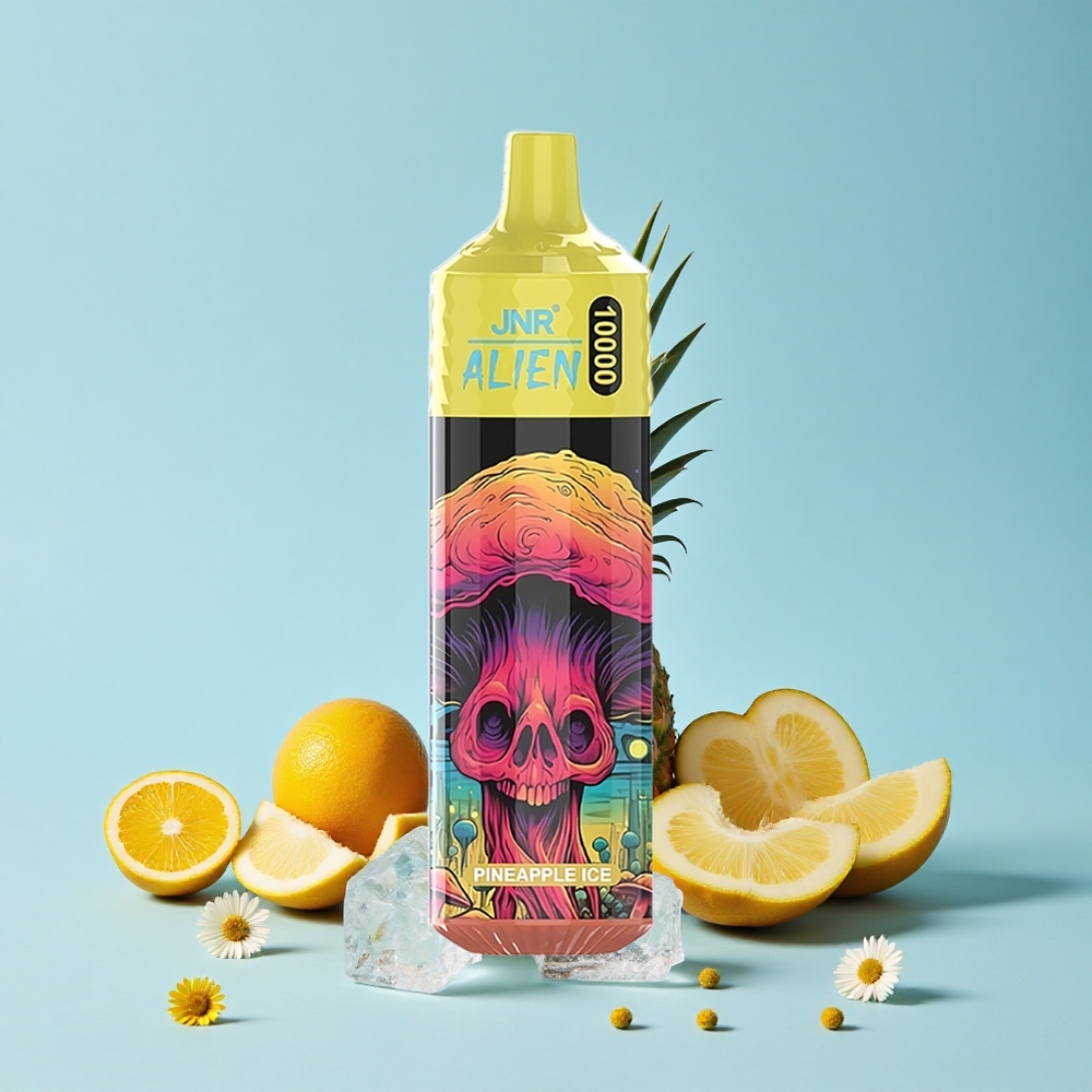 JNR Alien 10000 Pufuri Ananas gheață Romania vape wholesale Cu 20ml E-lichid și LED RGB