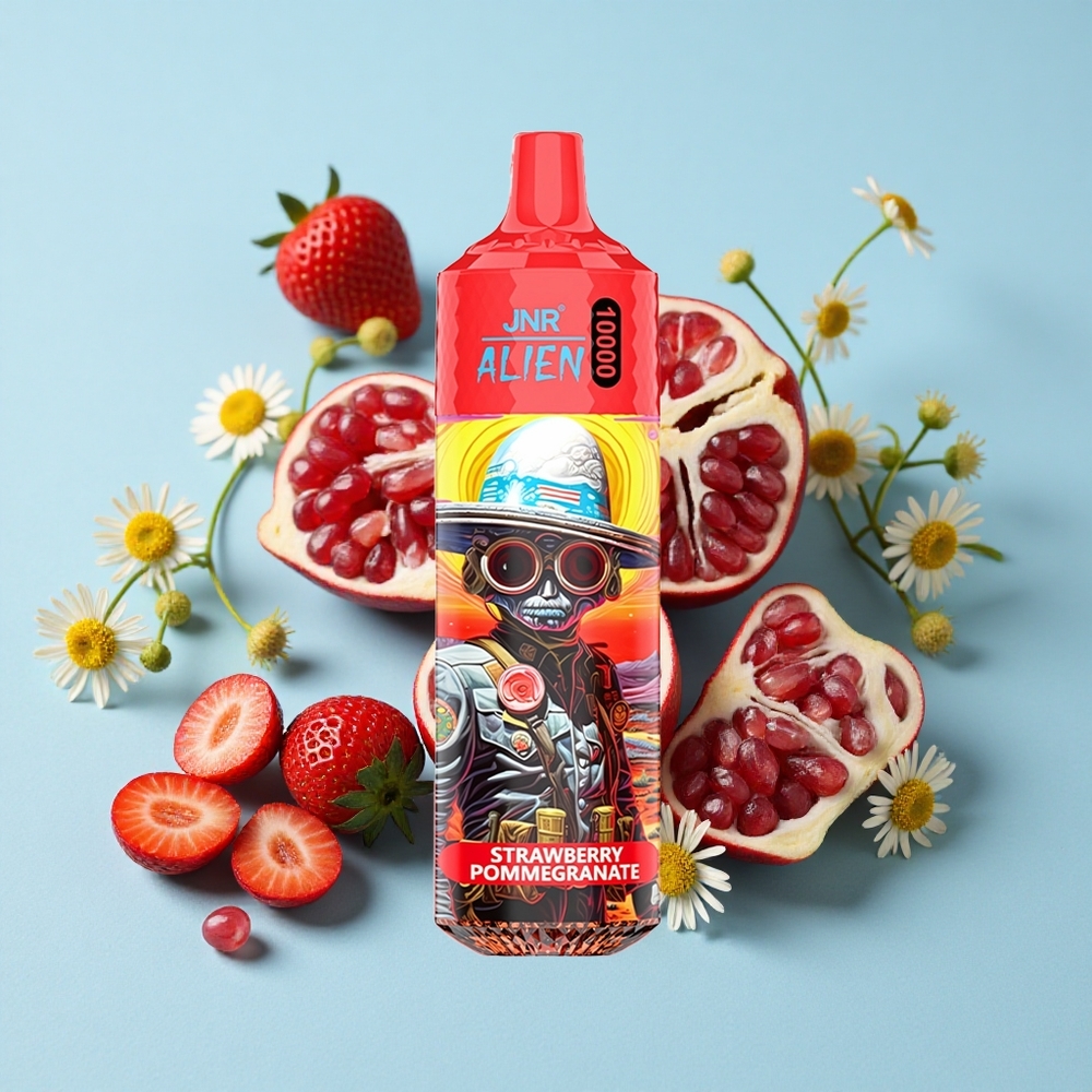 JNR Alien 10000 Pufuri Capsuni Rodie Romania vape wholesale cu 20ml E-lichid și LED (RGB)