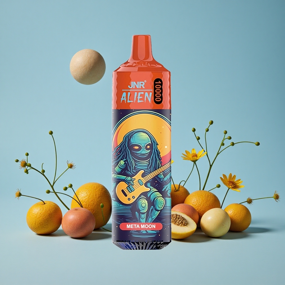 JNR Alien 10000 Pufuri Meta Moon (Lună Metallică) cu 20ml E-lichid și LED (RGB) Romania vape wholesale