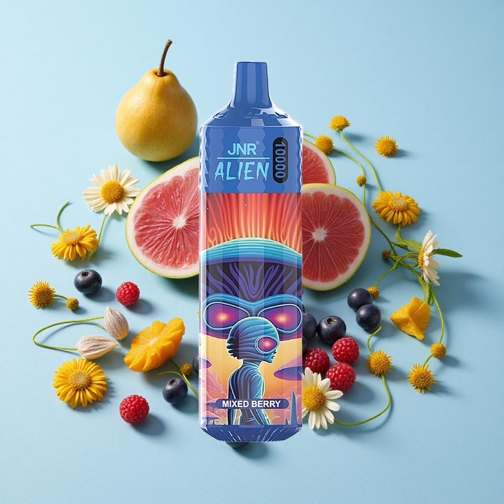 JNR Alien 10000 Pufuri Mixed Berry (Fructe de Pădure) cu Baterie 850mAh și LED RGB Romania vape wholesale