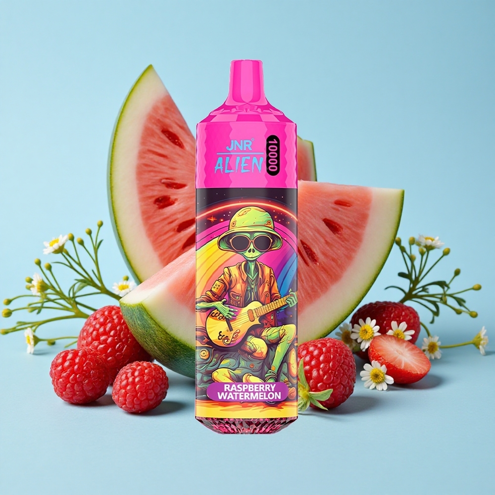 JNR Alien 10000 Pufuri Zmeură Pepene Verde Romania vape wholesale cu Încărcare Rapidă Type-C și LED RGB